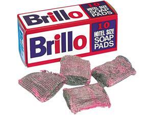 Brillo SP1210BRILLO Hotel Size Steel Wool Soap Pad, 10/Box, 120/Carton Brillo SP1210BRILLO Hotel Size Steel Wool Soap Pad, 10/Box, 120/Carton