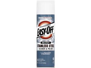 EASY-OFF 62338-76461 Stainless Steel Cleaner and Polish, Liquid, 17 oz. Aerosol Can, 6/Carton EASY-OFF 62338-76461 Stainless Steel Cleaner and Polish, Liquid, 17 oz. Aerosol Can, 6/Carton