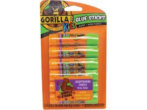 Gorilla Glue 2614408PK School Glue Sticks, 0.21 oz, Dries Clear, 6 / Pack