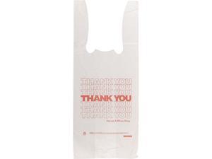 Barnes Paper Co 8416THYOU Thank You High-Density Shopping Bags, 16.00" x 8.00", White, 2,000/Carton Barnes Paper Co 8416THYOU Thank You High-Density Shopping Bags, 16.00" x 8.00", White, 2,000/Carton