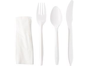 GEN GEN5KITMW WraPolypropyleneed Cutlery Kit, 6.25", Fork/Knife/Napkin/Salt/PePolypropyleneer, White, 500 / Carton GEN GEN5KITMW WraPolypropyleneed Cutlery Kit, 6.25", Fork/Knife/Napkin/Salt/PePolypropyleneer, White, 500 / Carton