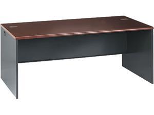 HON 38000 Series Desk Shell, 72w x 36d x 29-1/2h, Mahogany/Charcoal HON 38000 Series Desk Shell, 72w x 36d x 29-1/2h, Mahogany/Charcoal