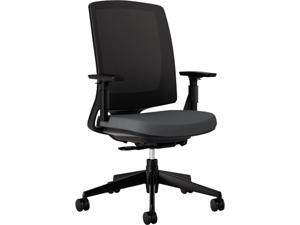 HON H2281.VA19.T Lota Series Mesh Mid-Back Work Chair, Charcoal Fabric, Black Base HON H2281.VA19.T Lota Series Mesh Mid-Back Work Chair, Charcoal Fabric, Black Base
