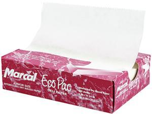 Marcal MCD 5291 Eco-Pac Natural Interfolded Dry Wax Paper, 8.00" x 10.75", 500/Box, 12 Boxes/Carton Marcal MCD 5291 Eco-Pac Natural Interfolded Dry Wax Paper, 8.00" x 10.75", 500/Box, 12 Boxes/Carton