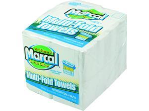 Marcal MAC 6729 Small Steps 100% Premium Recycled Towels, 1-Ply, Multi-fold, White, 250 Sheets/Pack, 8 Packs/Carton Marcal MAC 6729 Small Steps 100% Premium Recycled Towels, 1-Ply, Multi-fold, White, 250 Sheets/Pack, 8 Packs/Carton
