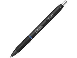 Sharpie 2096187 S-Gel Retractable Gel Pen, Bold 1 mm, Blue Ink, Black Barrel, Dozen Sharpie 2096187 S-Gel Retractable Gel Pen, Bold 1 mm, Blue Ink, Black Barrel, Dozen