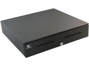 APG Series 4000 Heavy Duty Cash Drawer, 18” x 16”, Dual Media Slots, Multipro 24V, Fixed 5x5 Till, Requires Cable, Painted Front, Black - JB320-BL1816 APG Series 4000 Heavy Duty Cash Drawer, 18” x 16”, Dual Media Slots, Multipro 24V, Fixed 5x5 Till, Requires Cable, Painted Front, Black - JB320-BL1816