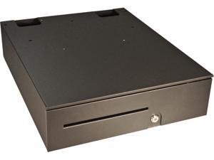 APG Series 100 Heavy Duty Cash Drawer, 16" x 19.5", Adjustable Dual Media Slots, Multipro 24V, Fixed 5x5 Till, Requires Cable, Black -  T320-BL16195
