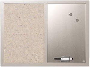 Bi-Silque MX04331608 MasterVision Combo Bulletin Board, Bulletin / Dry Erase, 24 x 18-inch, Gray Frame Bi-Silque MX04331608 MasterVision Combo Bulletin Board, Bulletin / Dry Erase, 24 x 18-inch, Gray Frame