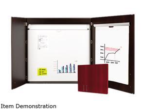 Bi-Silque MasterVision CAB01010143 Conference Cabinet, Porcelain Magnetic, Dry Erase, Ebony - 48" x 48" Bi-Silque MasterVision CAB01010143 Conference Cabinet, Porcelain Magnetic, Dry Erase, Ebony - 48" x 48"
