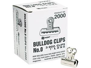 X-ACTO 2000LMR Bulldog Clips, Mini, Nickel-Plated, 36/Box X-ACTO 2000LMR Bulldog Clips, Mini, Nickel-Plated, 36/Box