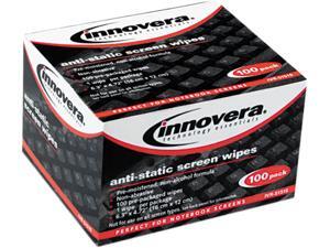 Innovera IVR51516 Screen Cleaning Wipes, Alcohol-free, Cloth, 6 1/4 x 4 3/4, White, 100/Pack Innovera IVR51516 Screen Cleaning Wipes, Alcohol-free, Cloth, 6 1/4 x 4 3/4, White, 100/Pack