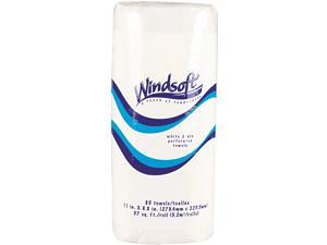 Windsoft
Perforated Paper Towel Rolls, 11" x 8 4/5", White, 100/Roll, 30 Rolls/Carton Windsoft
Perforated Paper Towel Rolls, 11" x 8 4/5", White, 100/Roll, 30 Rolls/Carton