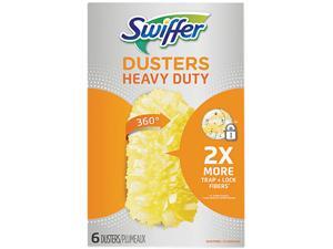 Swiffer 21620BX Heavy Duty Dusters Refill, Dust Lock Fiber, Yellow, 6/Box Swiffer 21620BX Heavy Duty Dusters Refill, Dust Lock Fiber, Yellow, 6/Box