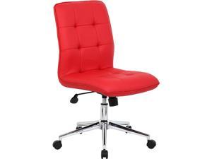 Boss Office Supplies B330-RD Modern Office Chair - Red