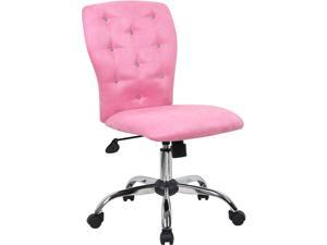 Boss Office Supplies B220-PK Tiffany Microfiber Chair-Pink