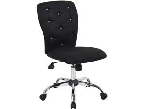 Boss Office Supplies B220-BK Tiffany Microfiber Chair-Black