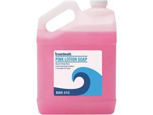 Boardwalk 1807-04-GCE00 Mild Cleansing Pink Lotion Soap, Floral-Lavender, Liquid, 1 gal Bottle, 4 / Carton