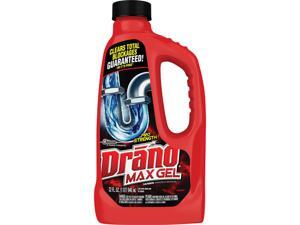 Drano 694768CT Max Gel Clog Remover Ready-To-Use Gel - 0.25 gal (32 fl oz.) - Bottle - 12 / Carton - Natural Drano 694768CT Max Gel Clog Remover Ready-To-Use Gel - 0.25 gal (32 fl oz.) - Bottle - 12 / Carton - Natural
