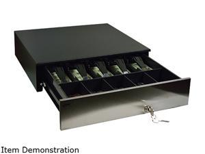 MMF ADV-C2 Advantage Electronic Cash Drawer, 18.8 x 21 x 4.6, 3 Slots, 5 Bill/5 Coin, Printer Driven RJ12, 24V DC, Stainless Front, Black - ADV-113C21310-04 MMF ADV-C2 Advantage Electronic Cash Drawer, 18.8 x 21 x 4.6, 3 Slots, 5 Bill/5 Coin, Printer Driven RJ12, 24V DC, Stainless Front, Black - ADV-113C21310-04