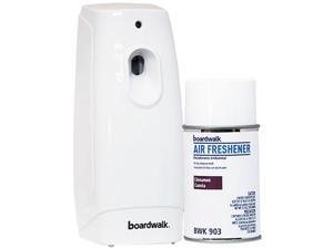 Boardwalk 1048866 Air Freshener Dispenser Starter Kit, White, Cinnamon Sunset Boardwalk 1048866 Air Freshener Dispenser Starter Kit, White, Cinnamon Sunset