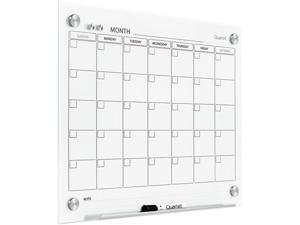 Quartet GC2418F Infinity Magnetic Glass Calendar Boards, 3' x 2'