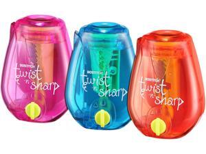 Bostitch PS1-ADJ Twist-n-Sharp Pencil Sharpener, Assorted Colors Bostitch PS1-ADJ Twist-n-Sharp Pencil Sharpener, Assorted Colors