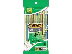 BIC MPEP101 ecolutions Mechanical Pencil, 0.7 mm Lead Size - Assorted Lead - 10/Pack