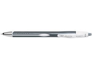 BIC VCGN11BK Atlantis Exact Retractable Ballpoint Pen, Black Ink, 0.8 mm Fine Point, 1 Dozen BIC VCGN11BK Atlantis Exact Retractable Ballpoint Pen, Black Ink, 0.8 mm Fine Point, 1 Dozen
