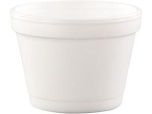 Dart 6SJ12 Hinged-Lid Food Containers, Foam, 6oz, White, 50/Bag, 20 Bags/Carton, 1 Carton Dart 6SJ12 Hinged-Lid Food Containers, Foam, 6oz, White, 50/Bag, 20 Bags/Carton, 1 Carton