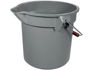 Rubbermaid Commercial 261400 14 Qt. Round Bucket, Gray