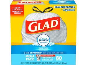 Glad 78899CT OdorShield Tall Kitchen Drawstring Trash Bags Glad 78899CT OdorShield Tall Kitchen Drawstring Trash Bags