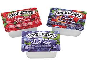 Smucker's 5150000774 Jam Assortment, Single Serving Packs, 1/2 oz, 200/Carton Smucker's 5150000774 Jam Assortment, Single Serving Packs, 1/2 oz, 200/Carton