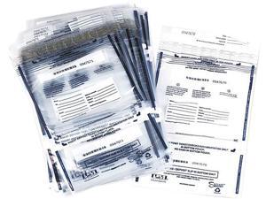 PM Company PMF-58008 Clear Dual Deposit Bags, Tamper Evident, Plastic, 11" x 15", 100 Bags/Pack PM Company PMF-58008 Clear Dual Deposit Bags, Tamper Evident, Plastic, 11" x 15", 100 Bags/Pack