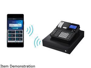 Casio PCR-T2500 Cash Register, 10-Line Backlit LCD, Bluetooth V4.1 (low energy compatible), Medium Size Metal Cash Drawer Casio PCR-T2500 Cash Register, 10-Line Backlit LCD, Bluetooth V4.1 (low energy compatible), Medium Size Metal Cash Drawer
