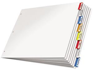 Cardinal 84816 Paper Insertable Dividers, 8-Tab - Multi-Color Cardinal 84816 Paper Insertable Dividers, 8-Tab - Multi-Color