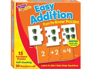 TREND T36013 Easy Addition Fun-to-Know Puzzles, 45 Pieces TREND T36013 Easy Addition Fun-to-Know Puzzles, 45 Pieces