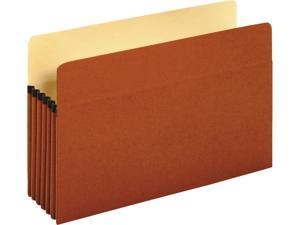 Universal UNV15363T Redrope Expanding File Pockets, 5.25" Expansion, Legal Size, Redrope, 10/Box