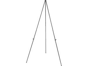Universal UNV43027 Heavy-Duty Instant Setup Foldaway Easel, Adjusts 25" - 63" High, Aluminum, Black Universal UNV43027 Heavy-Duty Instant Setup Foldaway Easel, Adjusts 25" - 63" High, Aluminum, Black