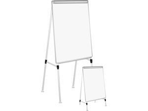 Universal UNV43033 Dry Erase Easel Board, Easel Height: 42" to 67", Board: 29" x 41", White/Silver Universal UNV43033 Dry Erase Easel Board, Easel Height: 42" to 67", Board: 29" x 41", White/Silver