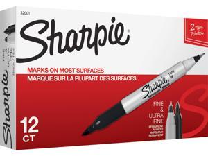 Sharpie 32001BX Twin Tip Markers - Black