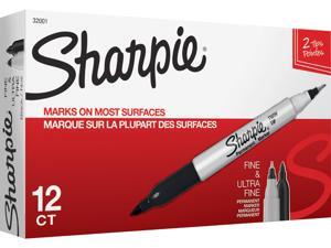 Sharpie 32001BX Twin Tip Markers - Black Sharpie 32001BX Twin Tip Markers - Black