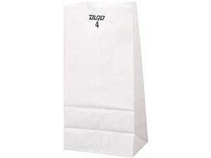 AJM Packaging Corporation WB04NP5C Grocery Paper Bags, 30 lbs Capacity, #4, 9.75" x 5.00" x 3.33", White, 500 Bags AJM Packaging Corporation WB04NP5C Grocery Paper Bags, 30 lbs Capacity, #4, 9.75" x 5.00" x 3.33", White, 500 Bags