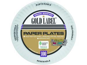 AJM Packaging Corporation CP6OAWH Coated Paper Plates, 6 Inches, White, Round, 100/Pack AJM Packaging Corporation CP6OAWH Coated Paper Plates, 6 Inches, White, Round, 100/Pack