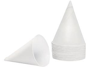 Konie Cups KCI 4.0KBR Rolled Rim, Poly Bagged Paper Cone Cups, 4oz, White, 5000/Carton Konie Cups KCI 4.0KBR Rolled Rim, Poly Bagged Paper Cone Cups, 4oz, White, 5000/Carton