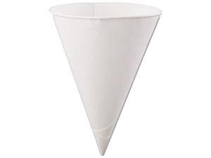 Konie Cups International, Inc. KCI 6.0KBR Rolled-Rim Paper Cone Cups, 6oz, White Konie Cups International, Inc. KCI 6.0KBR Rolled-Rim Paper Cone Cups, 6oz, White