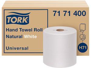 Tork 7171400 Universal Hand Towel Roll, Notched, 1-Ply,7.5" x 10", Natural White, 960 / Roll, 6 / Carton Tork 7171400 Universal Hand Towel Roll, Notched, 1-Ply,7.5" x 10", Natural White, 960 / Roll, 6 / Carton