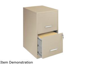 Lorell LLR14340 SOHO 18" 2-Drawer File Cabinet (Putty) Lorell LLR14340 SOHO 18" 2-Drawer File Cabinet (Putty)