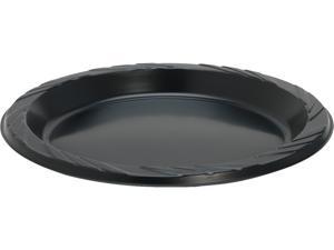 Genuine Joe 10429CT Round Plastic Black Plates Genuine Joe 10429CT Round Plastic Black Plates