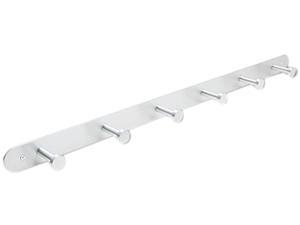 Safco 4202 Nail Head Wall Coat Rack, Six Hooks, Metal, Satin Aluminum Safco 4202 Nail Head Wall Coat Rack, Six Hooks, Metal, Satin Aluminum